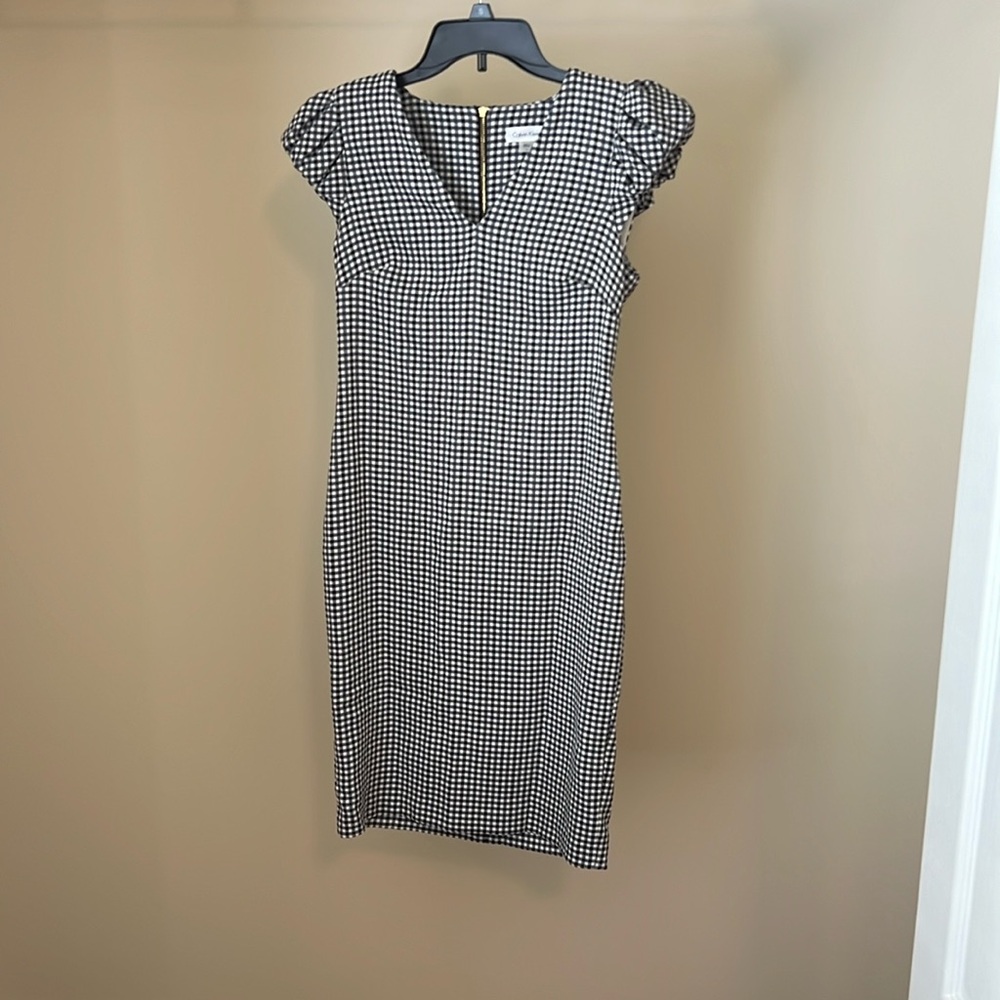 Calvin Klein Black and Navy Dress
